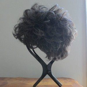 Alan Thomas Petite Short Layers Brunette Wig with Fitted Scarf